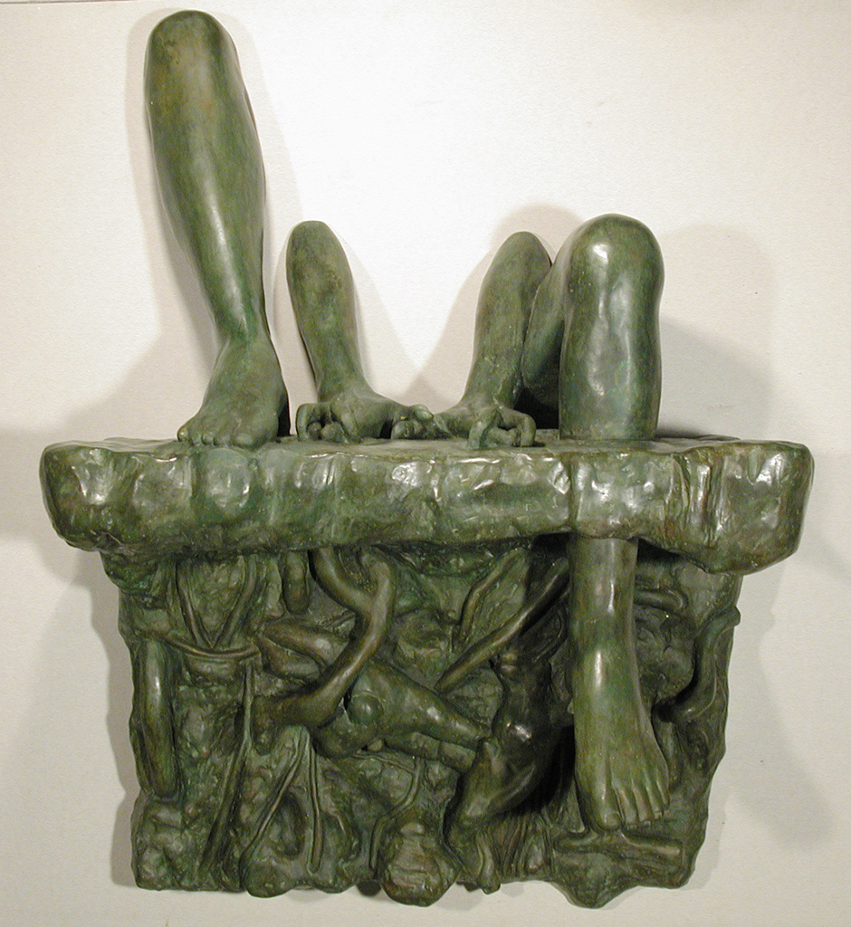 Dark Green Sculpture by Thom Puckey