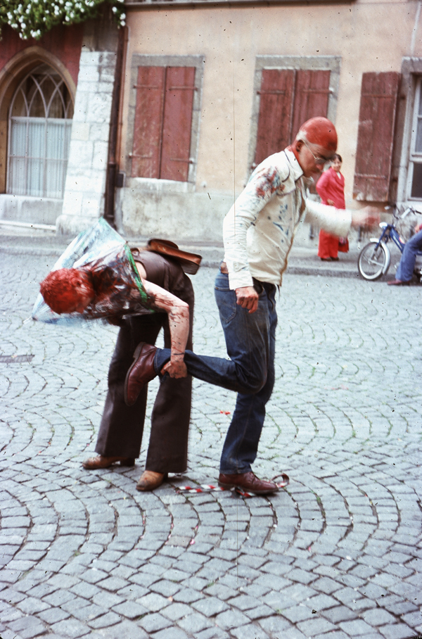 image Thom Puckey Performance Festival Biel-Bienne, Switzerland. Reindeer Werk Musik Schule 4