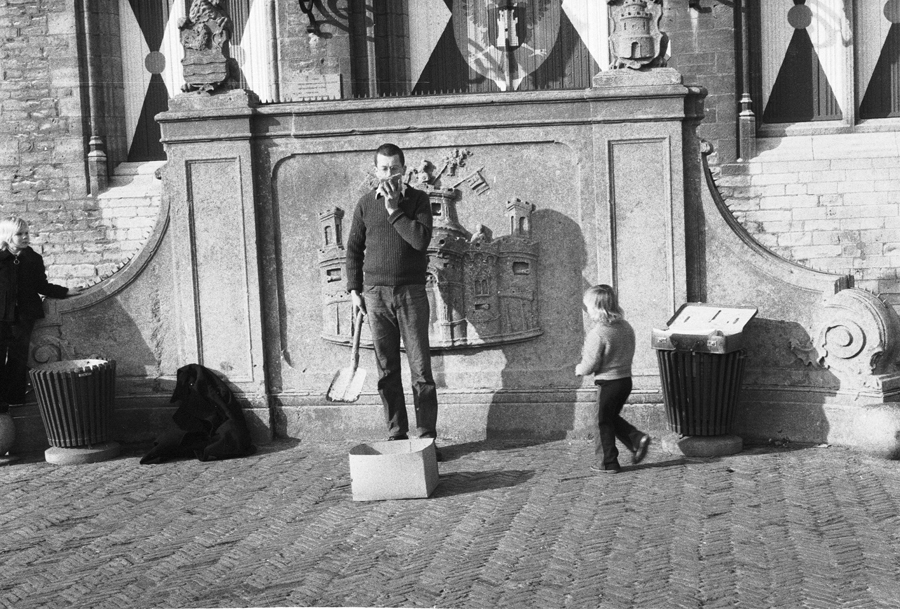 image Thom Puckey 30 photos. Solo performance. 'Speech on Behaviouralism', The Market Square, Middelburg. 1