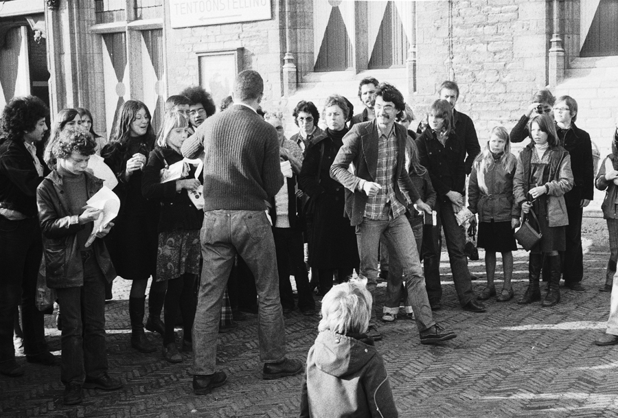 image Thom Puckey 30 photos. Solo performance. 'Speech on Behaviouralism', The Market Square, Middelburg. 20