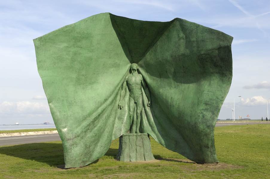 The Vesalius Sculpture, Scheldeboulevard, Terneuzen, Zeeuws Vlaanderen.