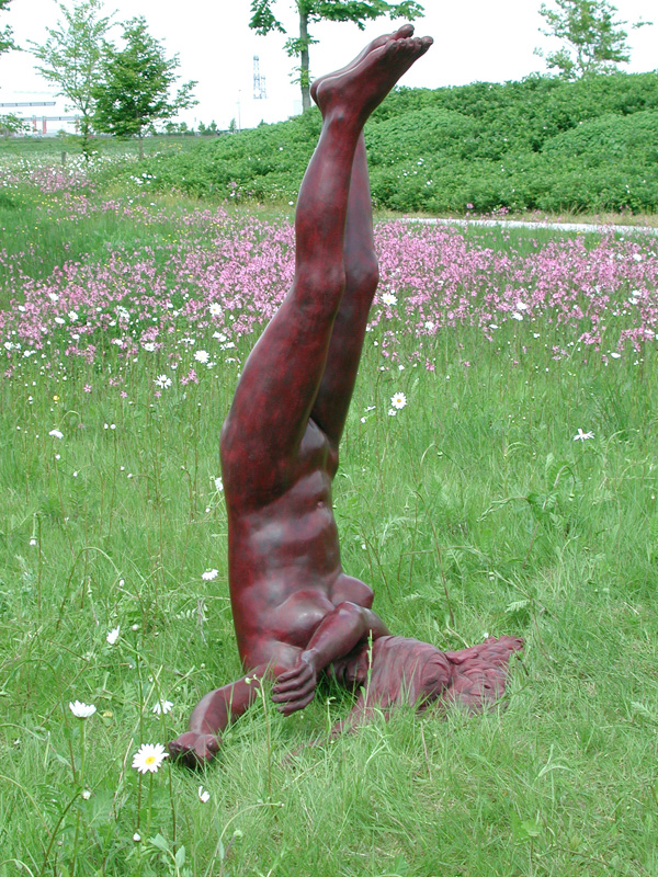 Undignified Fall Bronze .  . by Thom Puckey